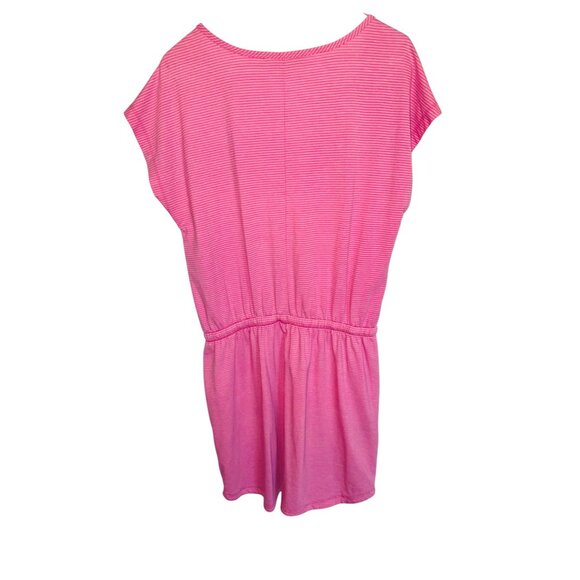 THE NORTH FACE Belted Mini T-Shirt Tennis Romper Pink Pockets Athliesure Travel - Picture 2 of 10